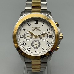 Invicta Specialty Mens Watch 42mm Two Tone Chronograph 6897 New Battery 8.75″