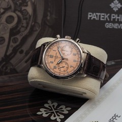 Patek Philippe Complications Chronograph White Gold 41mm Rose Dial 5172G-010