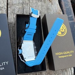 Brand New In Box Never Worn AJ Watch Astronaut Outer Space Stars Moon Sun Blue