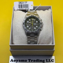 SEIKO SND377 SND377P Chronograph Military Genuine New in Box from Japan🔥