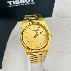 Tissot PRX 40MM Champagne Gold Dial Men’s Quartz Watch T137.410.33.021.00 New