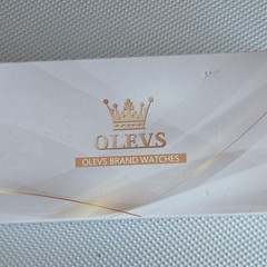 OLEVS Chronograph Men’s Quartz Watch Silver/Black Dial Tachymeter 30m Box