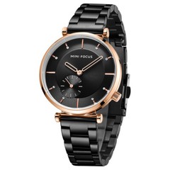 Women Girls Luminous Waterproof Watch Ladies Analog Quartz Black Mini Focus 2024