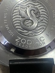 Zodiac Sea Dragon Watch ZO2240 Limited Edition Swiss Chronograph Rubber Strap