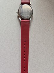 Lueur De Ice Quartz Wrist Watch ⌚️Water Resistant quartz red & silver, new bat