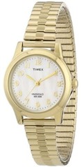 Timex T2M827 Women’s Essex Avenue Gold-Tone Stainless Steel Expansion Band Watch