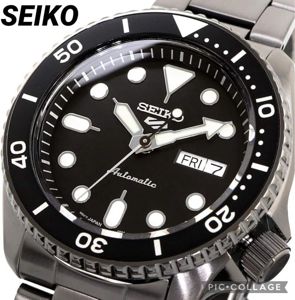 Made in Japan Movement SEIKO 5 Sports Automatic SRPD65K1 Black