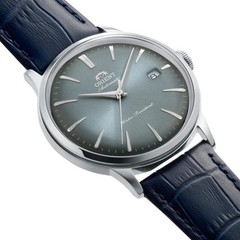 Orient Mens Automatic Watch RA-AC0030L30B Bambino Leather 40.5mm Blue Dial 30M