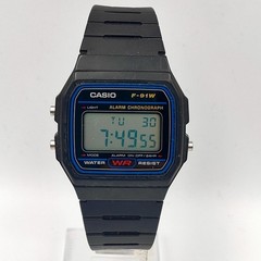 USED Casio F-91W Module 583 Digital Chronograph Watch