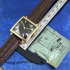 Vintage 1960’s Man’s BENRUS Sir George Stunning Black Dial Serviced & WARRANTY