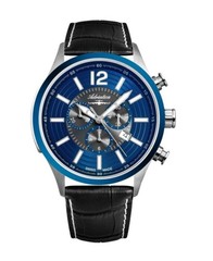 ADRIATICA Men Quartz Casual Watch Classic Dress Blue Dial Waterproof Swiss Chron