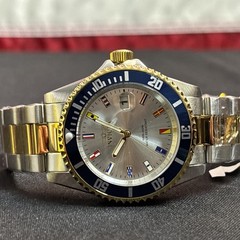 Invicta PD Jetsetter 40mm SS 2 Tone Bracelet Quartz Mens Watch 49887