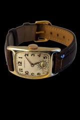 Vintage Hamilton Boulton 19J Manual Wind Watch 14K GF 18K Gold Applied Numerals
