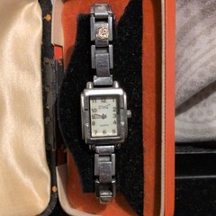 D’linQ Women’s Quartz Wristwatch Silver Stainless Steel Family Charms W/O Box