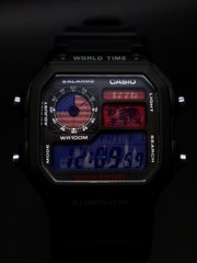 “Patriot” | Custom America 250 Casio | Royale | AE-1200WH |🇺🇸🔴🔵| Watch MOD