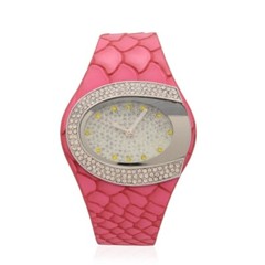 STRADA Women’s Watch Austrian Crystal Pink Band SPLASH WATER RESISTANT
