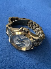 Michael Kors MK‑6487 Gold‑Tone Crystal Logo Watch