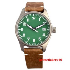 Tandorio Titanium 39mm Automatic Men’s Pilot Watch Sapphire NH35A PT5000 20Bar