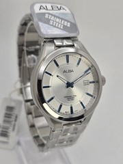 Alba by Seiko Men’s Quartz Watch AS9779X1 Silver Dial Stainless Steel NIB Box