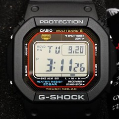 CASIO G-SHOCK GW-M5610U-1JF Black Red Waterproof Solar Men’s Watch New in Box