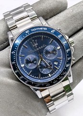 Fantastic Maserati Chronograph Blue Dial Tachymeter Analog Men’s Wrist Watch