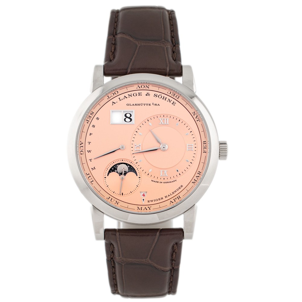 A. Lange & Sohne Lange 1 Perpetual Calendar White Gold 41.9mm 345.056 Full Set