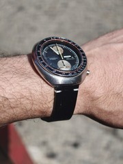 Vintage 1971 Seiko UFO Yachtman Chronograph 6138-0011 Water 70m Resist Automatic