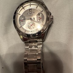 Winner Men’s Automatic Wristwatch Silver Stainless Steel Tachymeter Sub-Dials