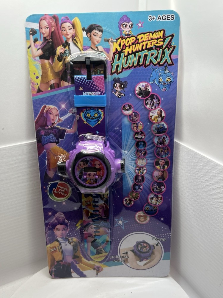 Kpop Devil Hunters Kids Electronic Projector Watch