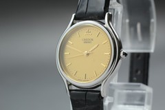 [Near MINT] Vintage Seiko Credor 4J81-0A40 24mm Gold Dial Quartz Women’s Watch