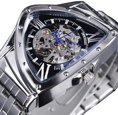 Forsining Mens Big 43mm Waterproof Triangle Luxury Watch. Great Gift Idea