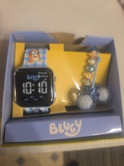 Watch – Bluey – Bingo Blue Wristwatch Digital Touchscreen Flashing LED Light NEW