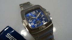 SECTOR 230 BLUE DIAL MINERAL GLASS CHRONOGRAPH 100MT Quartz – NEW –