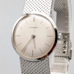 [Very Good] JUVENIA Swiss 17 Jewels Manual Wind Ladies Watch c.1970s Mesh