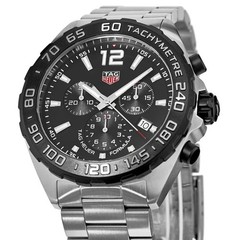 New Tag Heuer Formula 1 Quartz Chronograph Black Men’s Watch CAZ1010.BA0842