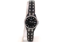 Ladies Citizen GA1034-57G Eco-Drive Black Stainless Steel Diamond Accented Watch