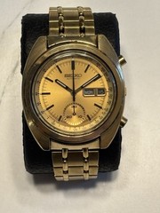 Seiko 6139-6015 Chronograph Automatic Watch Gold Tone Bruce Lee Edition
