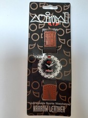 Vintage Animal Watchstrap Narrow Brown Dark Leather Animal 1995 New 1.5 cm wide