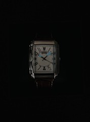 Kenneth Cole KC1326W Men’s Brown Croco Leather Strap Day Date Display Watch