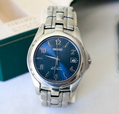SEIKO MEN’S 5J22-0B69 AUTO RELAY KINETIC WATCH DATE/DAY WORKING EXTRA LINK