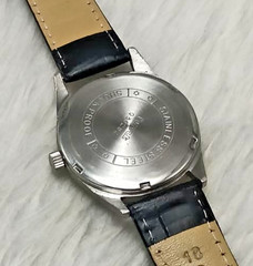 Vintage HMT Pilot Tropical Purple Dial Hand Winding Men’s Watch Black Leather
