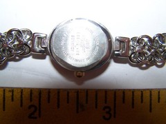 La Express Advance Women’s Quartz Watch 2 Tone Oval Face Fold Over Clasp. Works!
