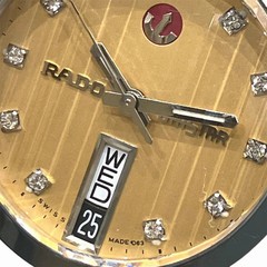 Rado Day-Date Diastar 648.0408.3 Stainless Steel 35.2mm Gold Dial Men’s #WPW219
