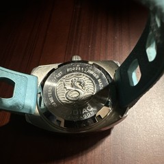 Zodiac Sea Dragon Quartz Analog Date 100m Blue Dial Blue Bezel Rubber Strap 40mm