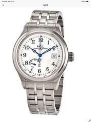 BALL Trainmaster Power Reserve White Dial Blue Hands NM1056D-S1J-WH