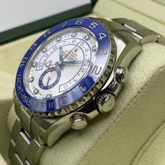 Rolex Yacht-Master II 116680 Steel White Dial Automatic Watch Box Papers