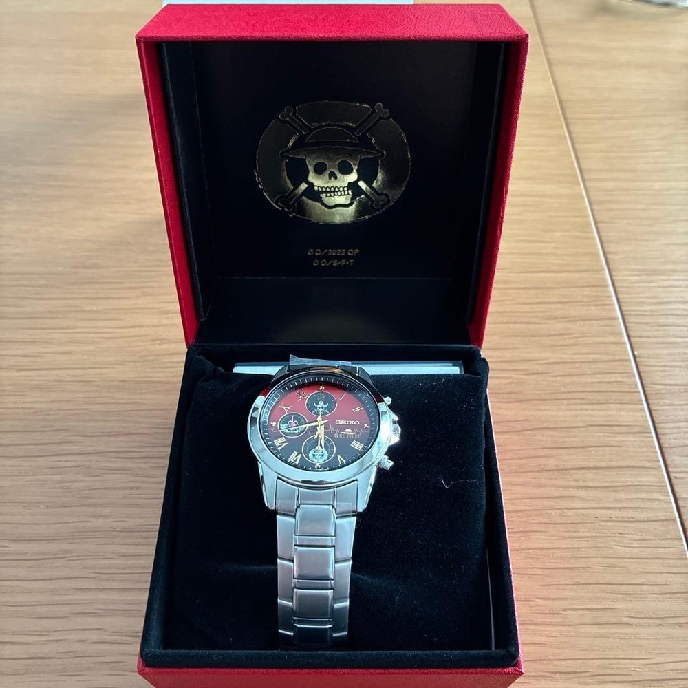 SEIKO x One Piece Film Red Chronograph Quartz Watch Serial 1045 7T92-HCR0 Japan