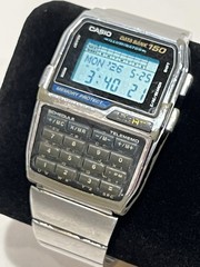 CASIO DBC-1500 Data Bank 150 Digital Calculator Watch Silver – WORKING