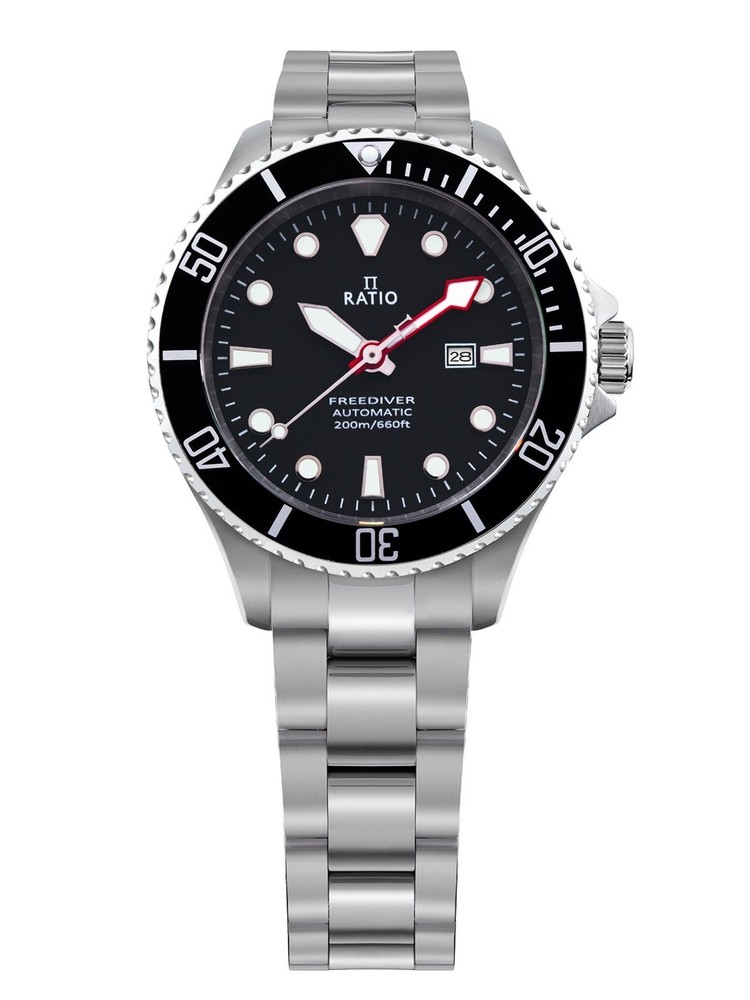 Ratio FreeDiver Black Dial Automatic Diver’s 200M RTFL833 Women’s Ladies Watch