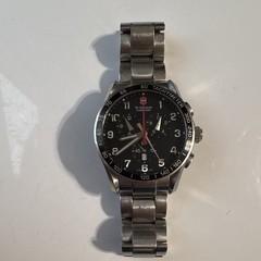 VICTORINOX SWISS ARMY “CHRONOGRAPH BLACK DIAL 241199 ABSOLUTELY BEAUTIFUL WATCH